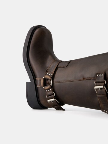 Bottes Bershka en marron