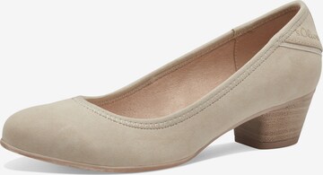 s.Oliver - Zapatos con plataforma en beige: frente