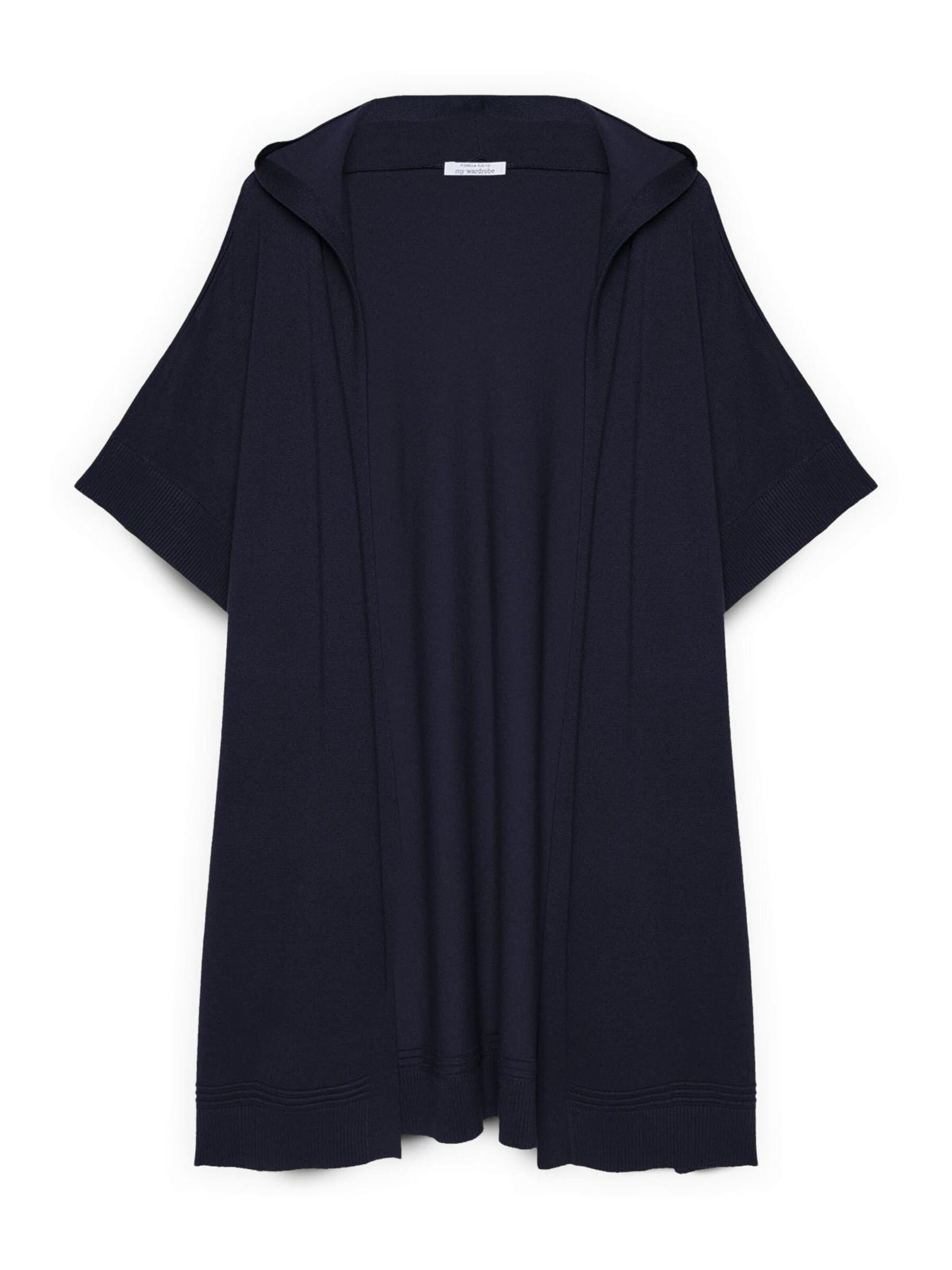 Fiorella Rubino Gebreide bodywarmer in Blauw: voorkant