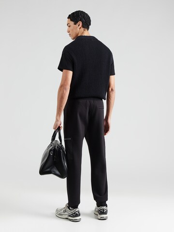 Karl Lagerfeld - Tapered Pantalón en negro: atrás