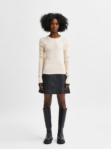 SELECTED FEMME Sweater 'Amelia' in Beige