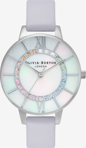 Olivia Burton Analoguhr in Silber: predná strana