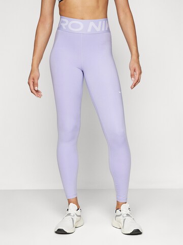 NIKE Skinny Παντελόνι φόρμας σε λιλά: μπροστά