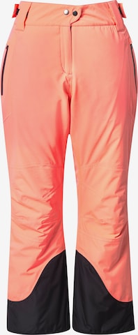 Ulla Popken Weatherproof pants in Pink: front