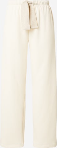 PIECES Широкий Штаны 'PCCHILLI' в Белый: спереди