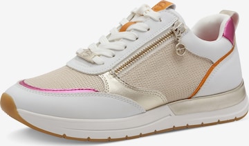 Tamaris Sneakers laag in Wit: voorkant
