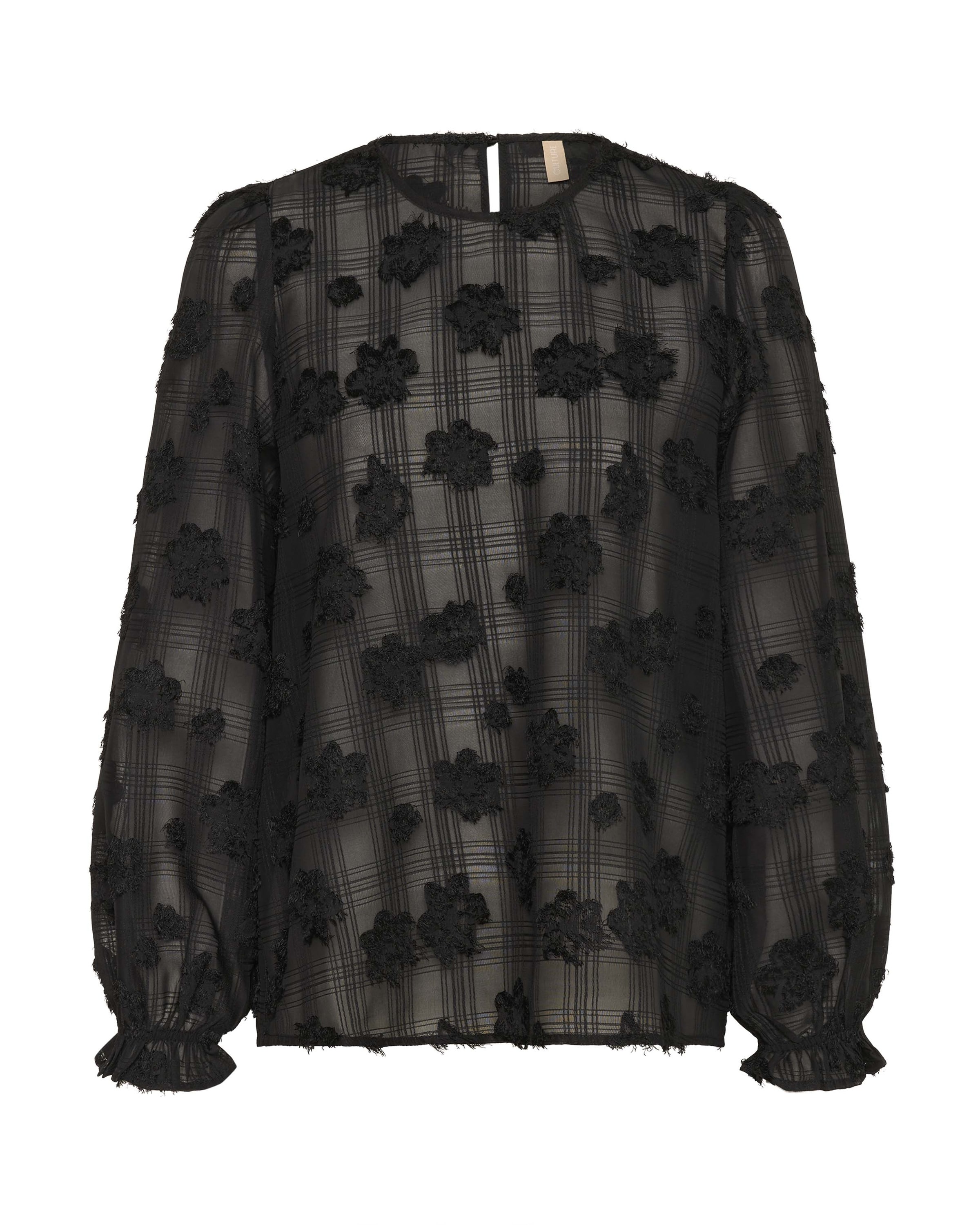 CULTURE Bluse in Schwarz: Vorderseite