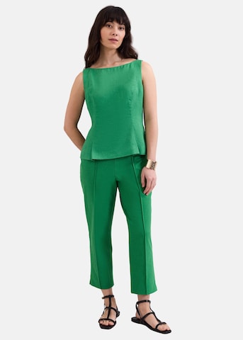 Phase Eight Slim fit Pants in Green: front