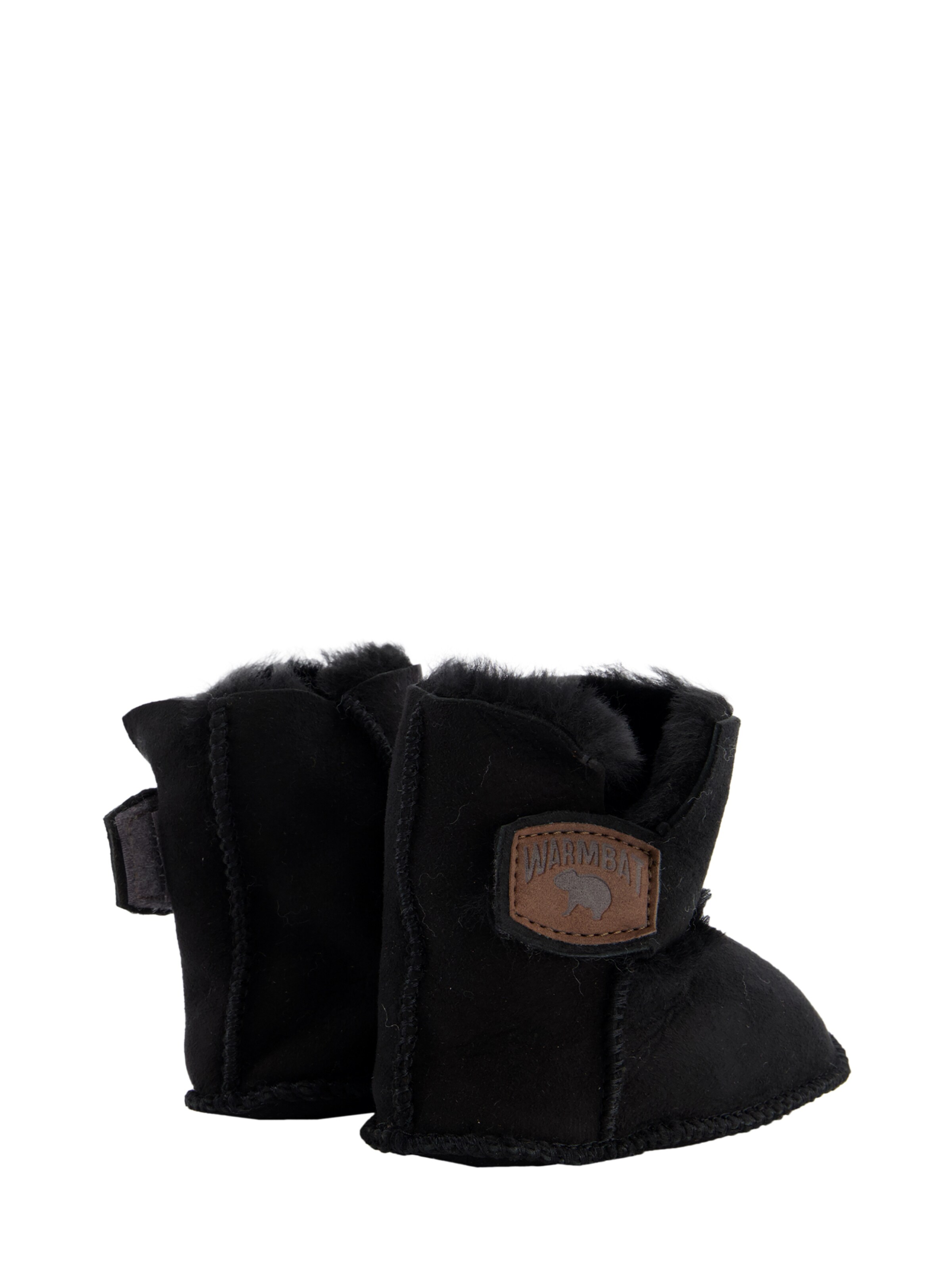 Warmbat Newborn ' Hay Baby Bootie ' in Black