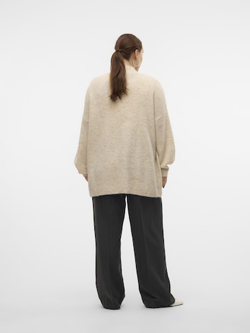 Vero Moda Curve Gebreid vest in Beige