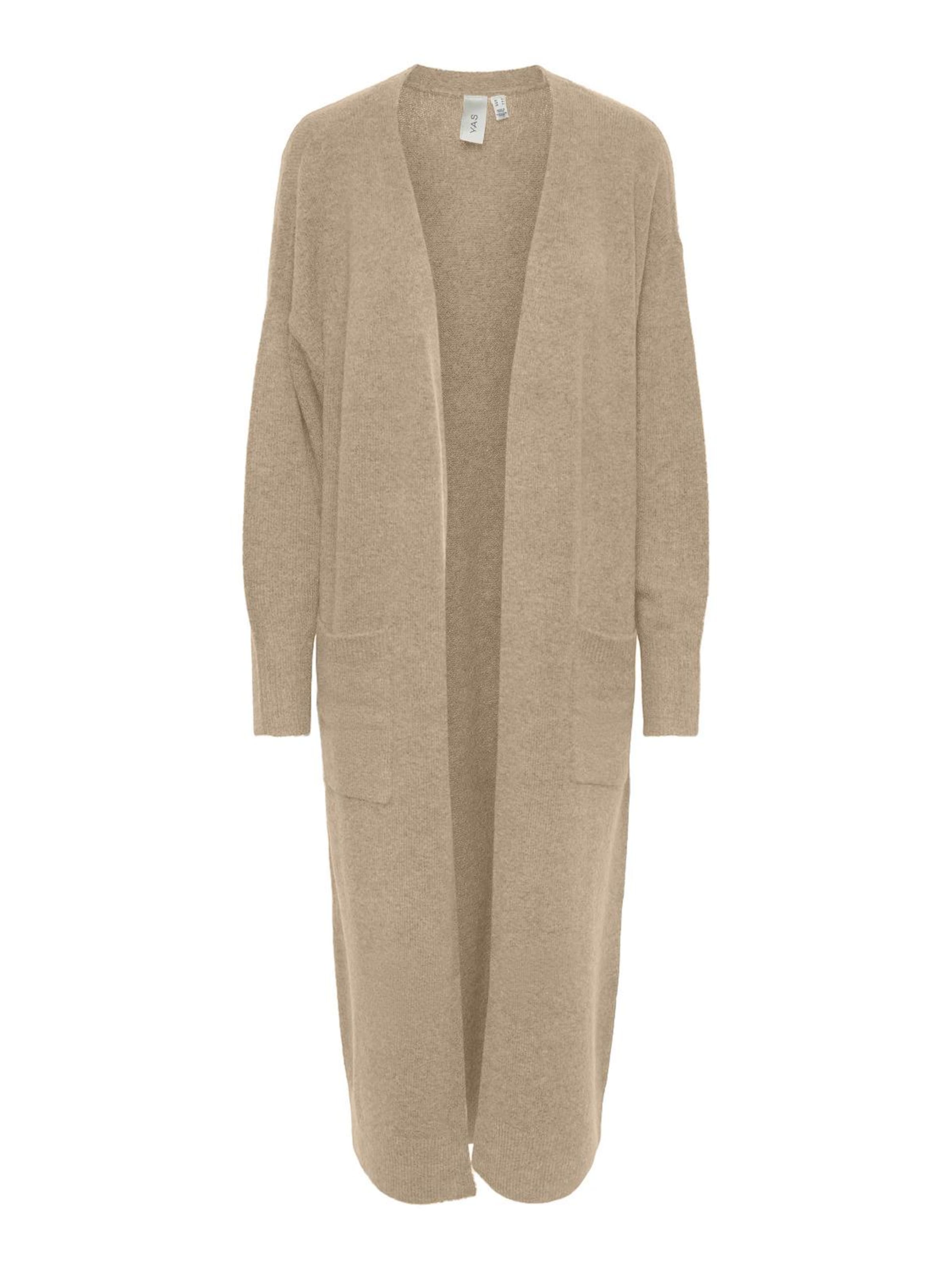 YAS Knit cardigan 'YASBALIS' in Beige: front