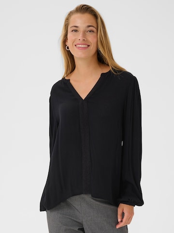 Kaffe Bluse 'KAStine Amber' i sort: forside