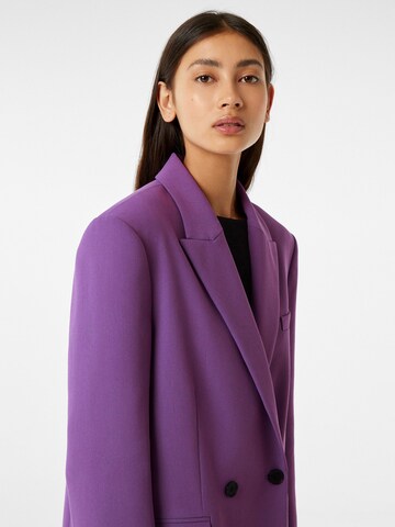 Bershka Blazer in Purple
