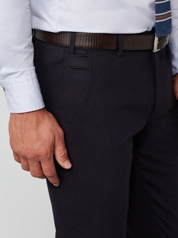 MEYER Regular Chino 'Reda Flexo' in Blauw