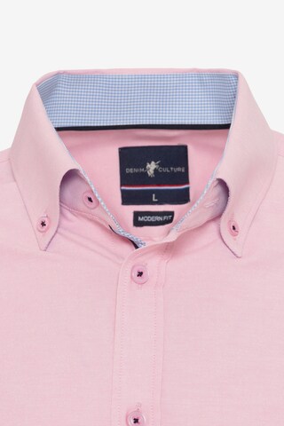 DENIM CULTURE Regular Fit Hemd ' MARCUS ' in Pink