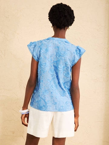 love & roses Blouse in Blue