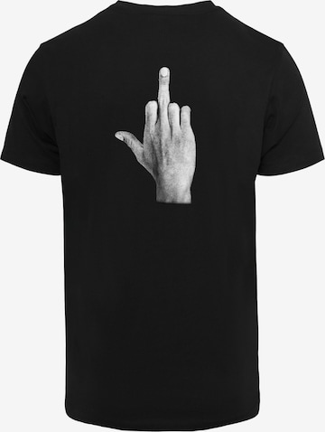 Mister Tee Shirt 'I Don't Give A' in Zwart