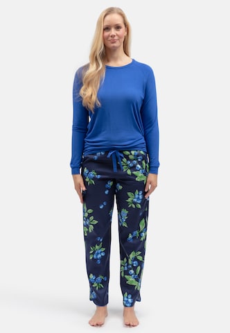 Cyberjammies - Pantalón de pijama 'Midnight Berry' en azul