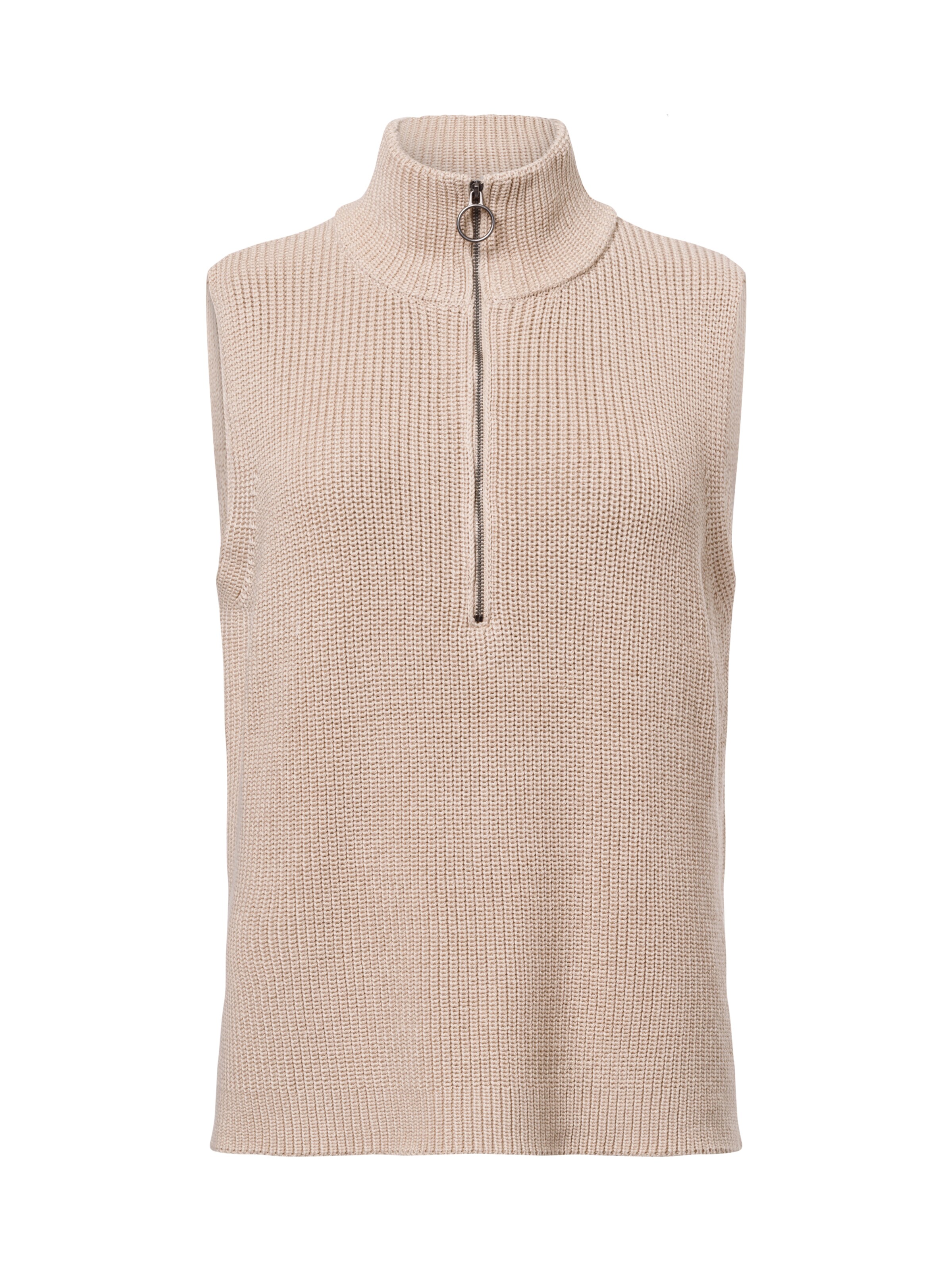 Soyaconcept Strickweste in Beige: Vorderseite