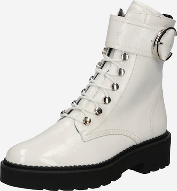 Paul Green Lace-up bootie in White: front
