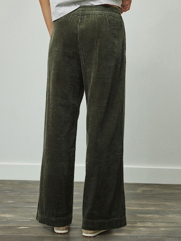 Wide Leg Pantalon Next en vert