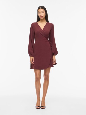 VILA Jurk 'VILovie' in Bruin: voorkant