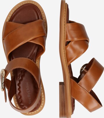 See by Chloé Sandal 'Lyna' i brun