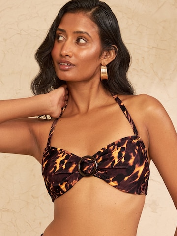 love & roses Bandeau Bikinitoppi värissä ruskea