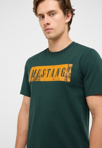 MUSTANG T-Shirt 'Style Austin' in Grün