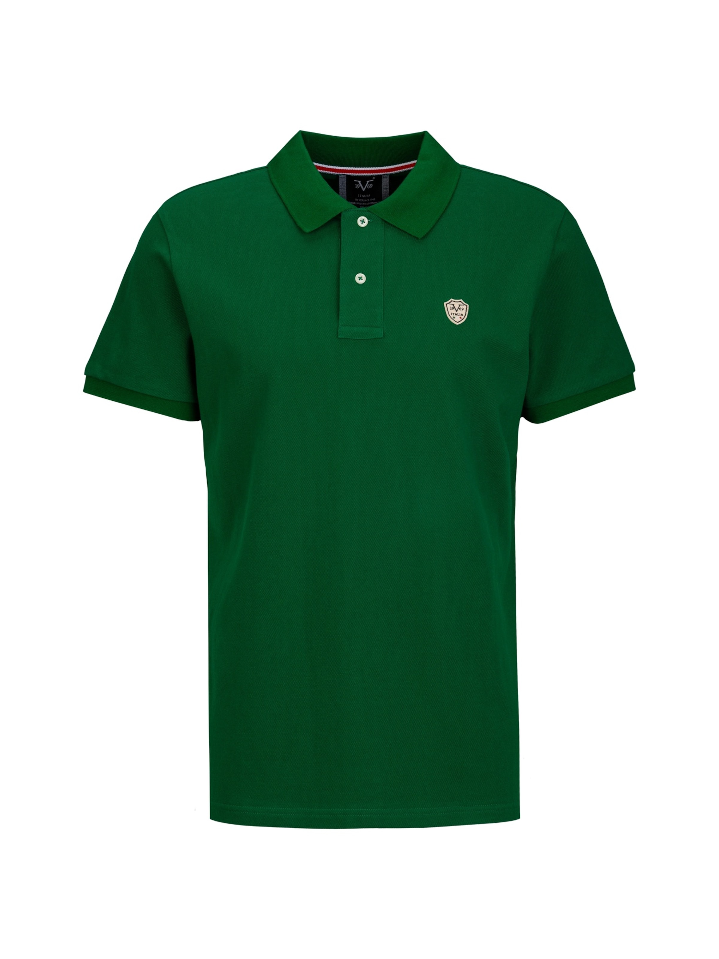 19V69 ITALIA Shirt 'EMILIO' in Groen: voorkant