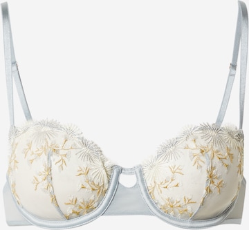 ETAM Balconette Bra 'BONHEUR' in Blue: front