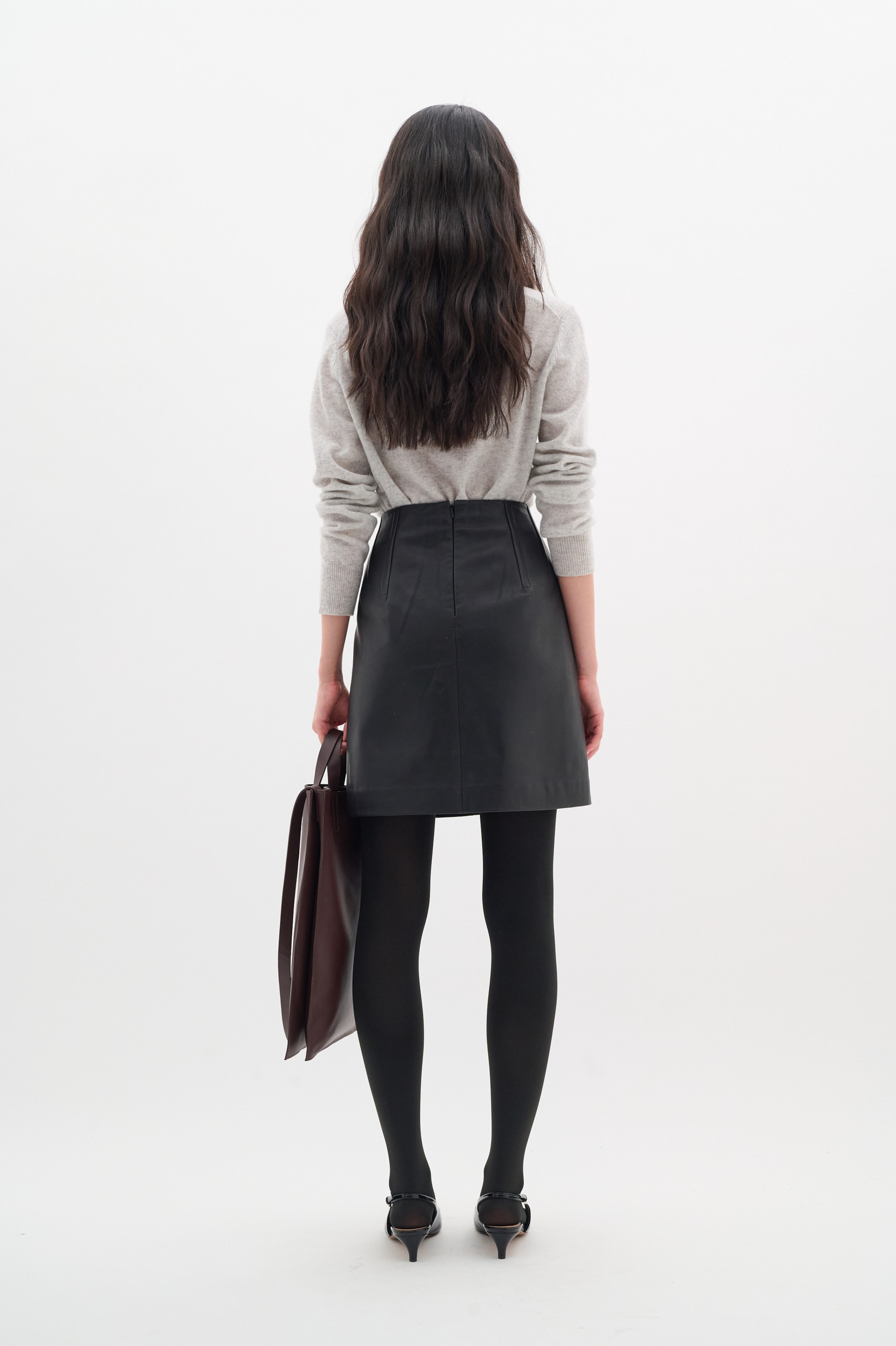 InWear - Saia 'LestherIW' em preto