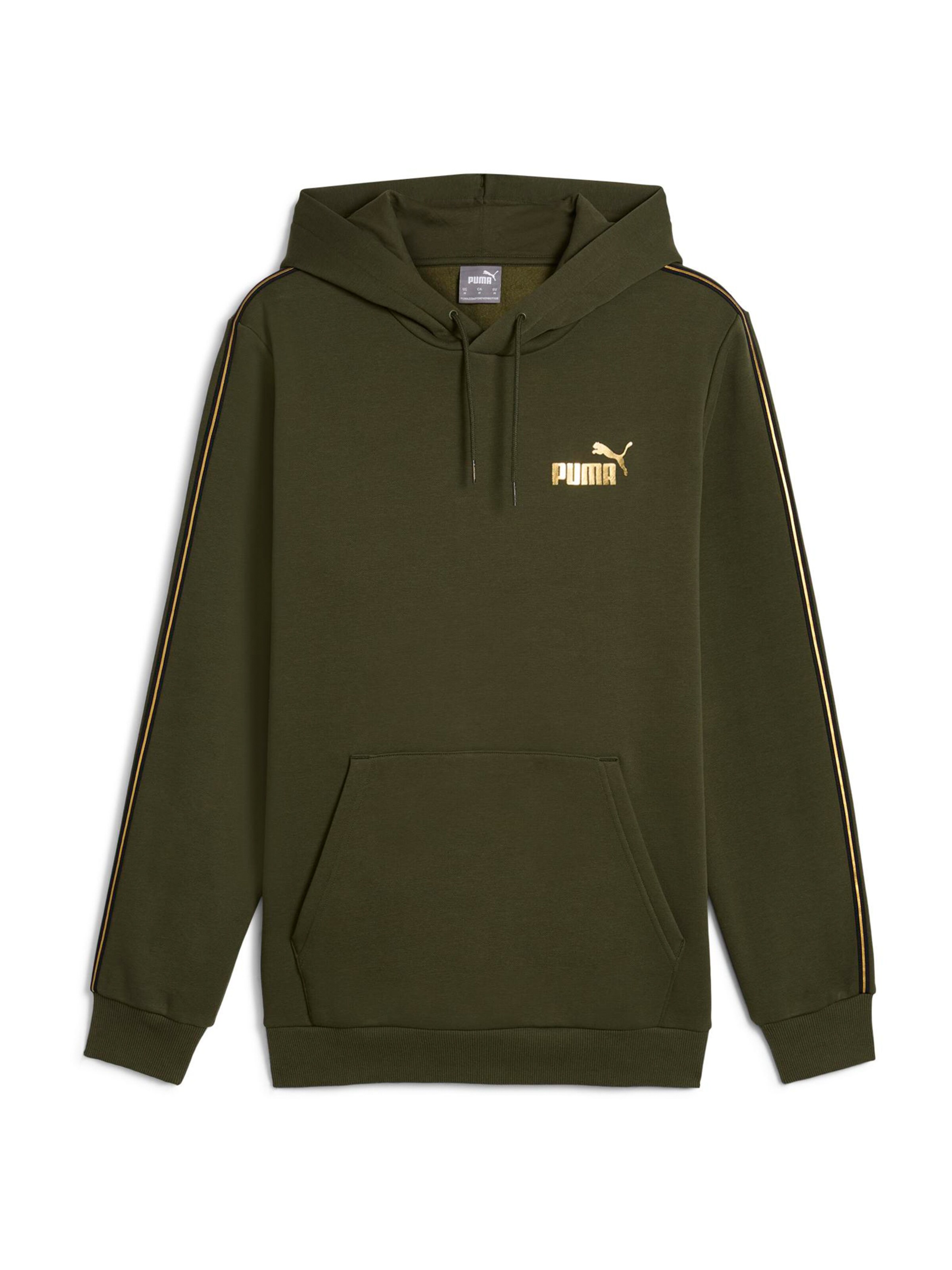 PUMA Athletic Sweatshirt 'Ess' in Green: front