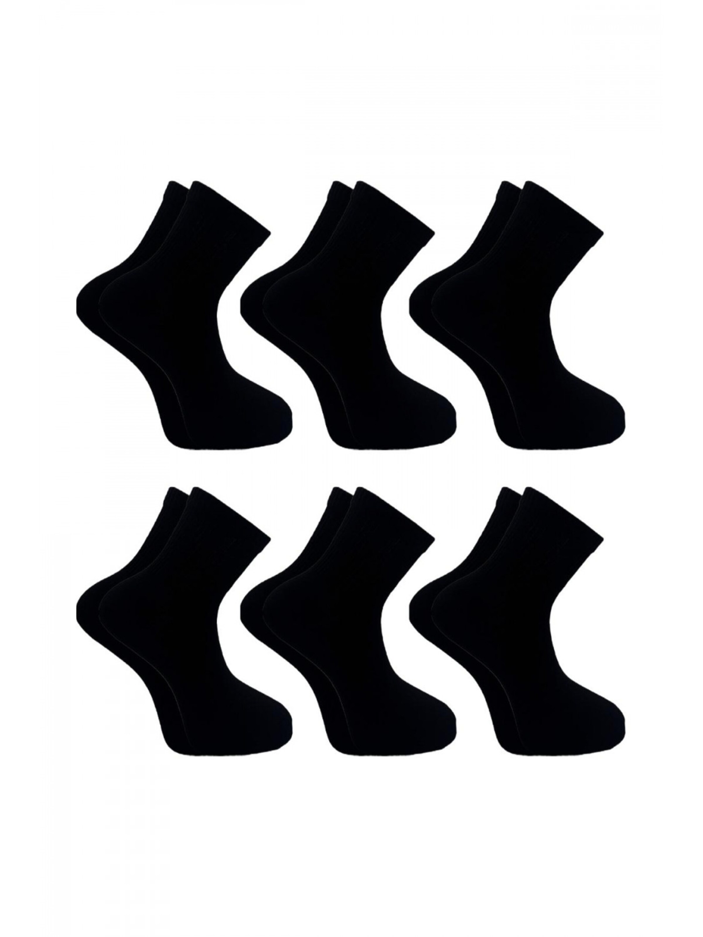 El Sueno Socks 'Quarter Sportsocken' in Black: front