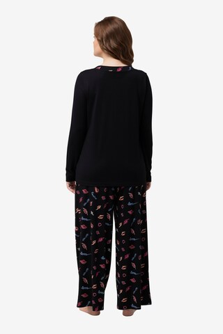 Ulla Popken Pyjama in Schwarz