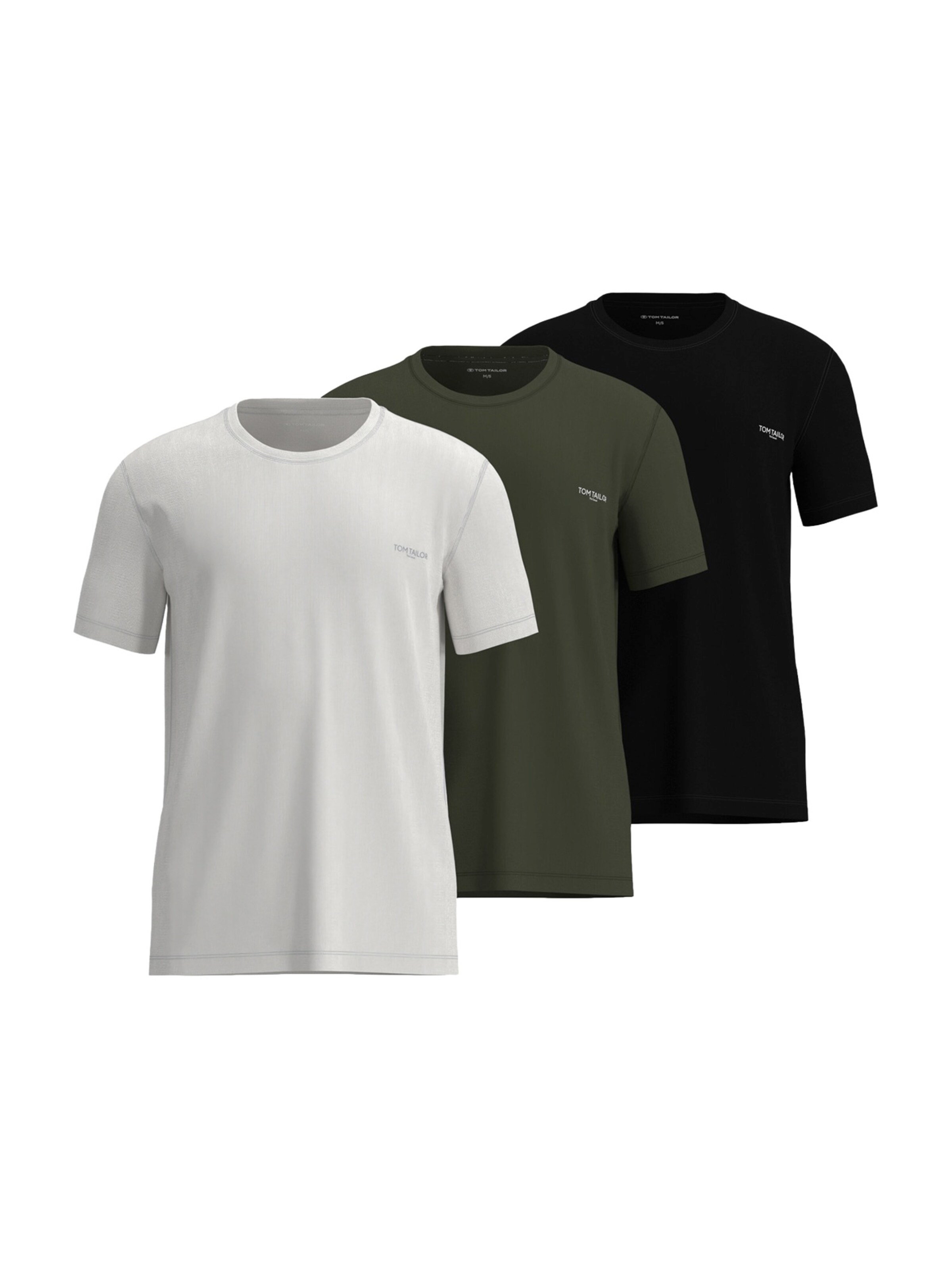 TOM TAILOR Нательная майка в Зеленый: спереди