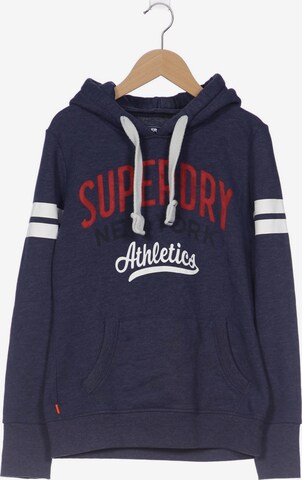 Superdry Sweatshirt & Zip-Up Hoodie in S in Blue: front