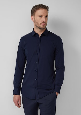 s.Oliver BLACK LABEL Regular Fit Hemd in Blau: Vorderseite