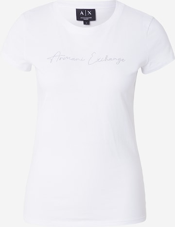 ARMANI EXCHANGE - Camiseta en blanco: frente