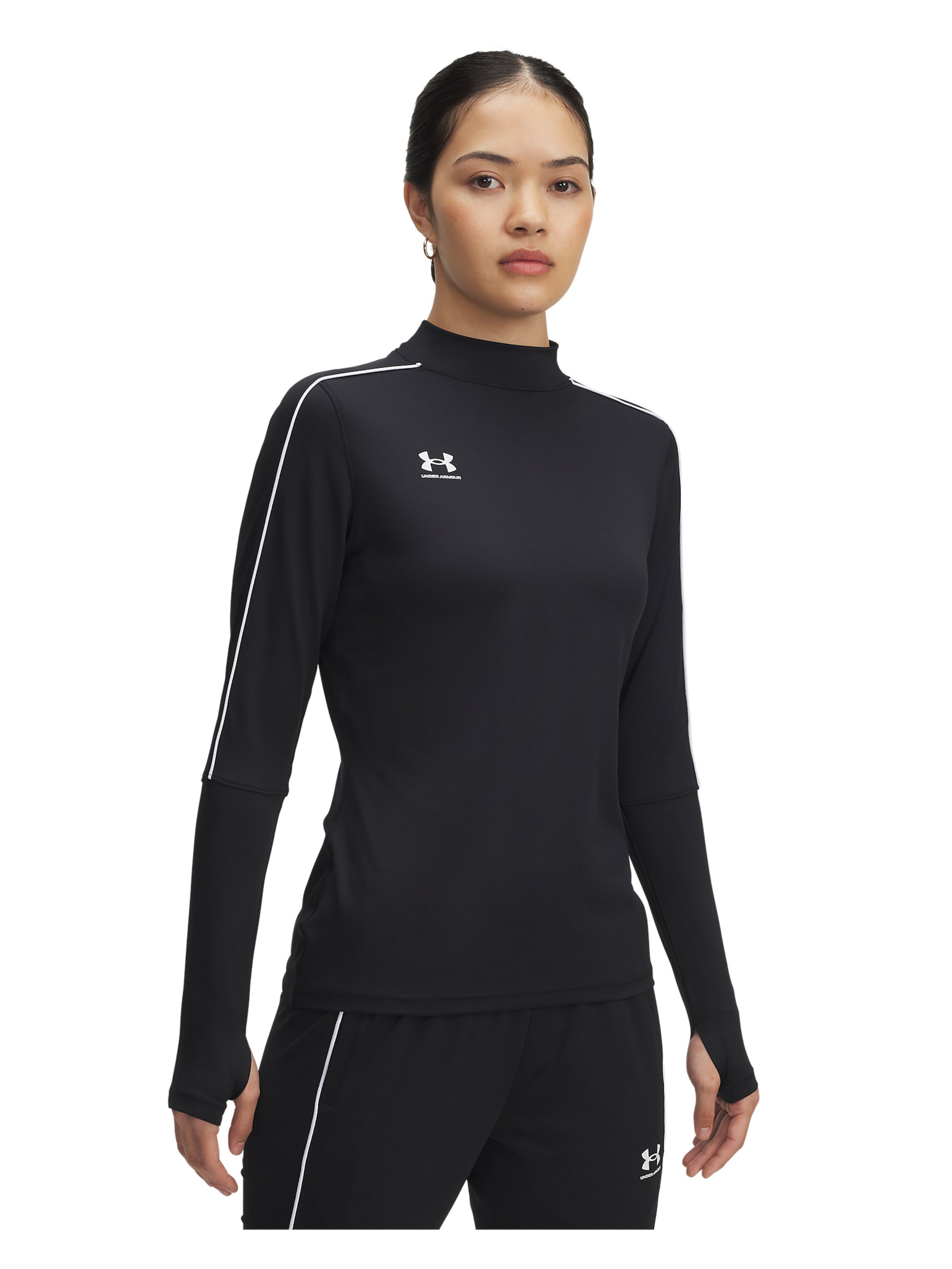 UNDER ARMOUR Functioneel shirt 'Challenger' in Zwart