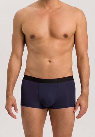 Hanro - Boxers 'Micro Touch' em azul: frente