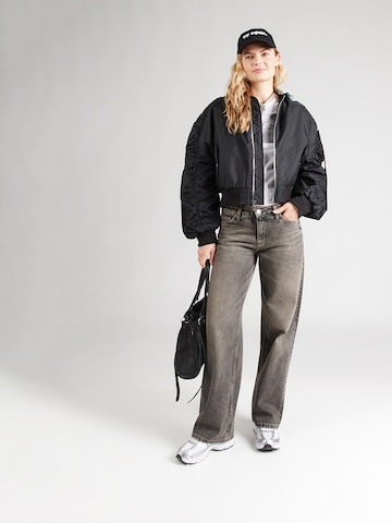 ALPHA INDUSTRIES Φθινοπωρινό και ανοιξιάτικο μπουφάν σε μαύρο