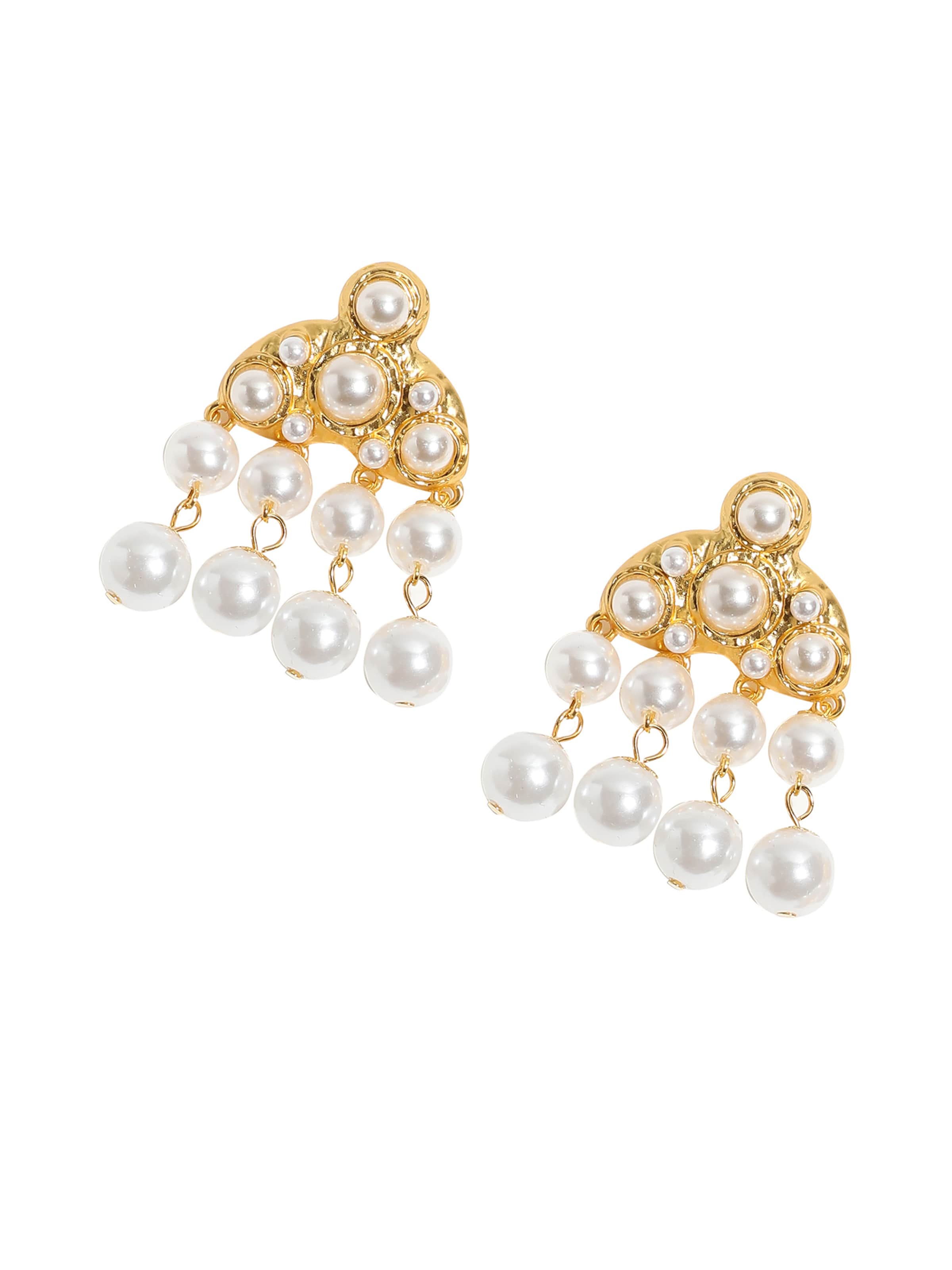 SOHI Pendientes ' Delice ' en oro / blanco, Vista del producto