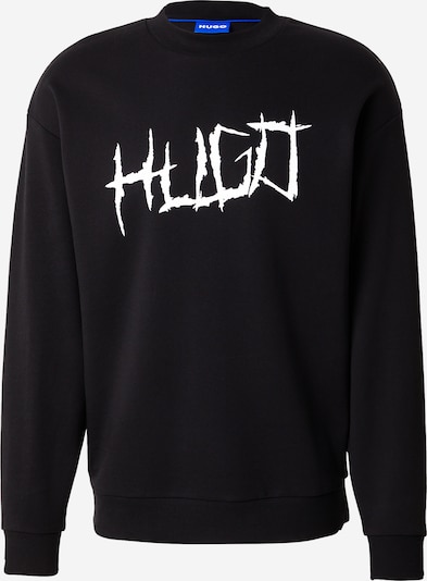 HUGO Sweater majica 'Namenex' u crna / bijela, Pregled proizvoda