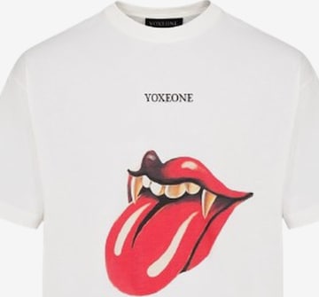 Yoxeone Shirt 'ROLLING' in Weiß: Vorderseite