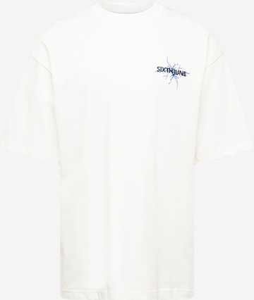 Sixth June Shirt 'THUNDER' in White: front