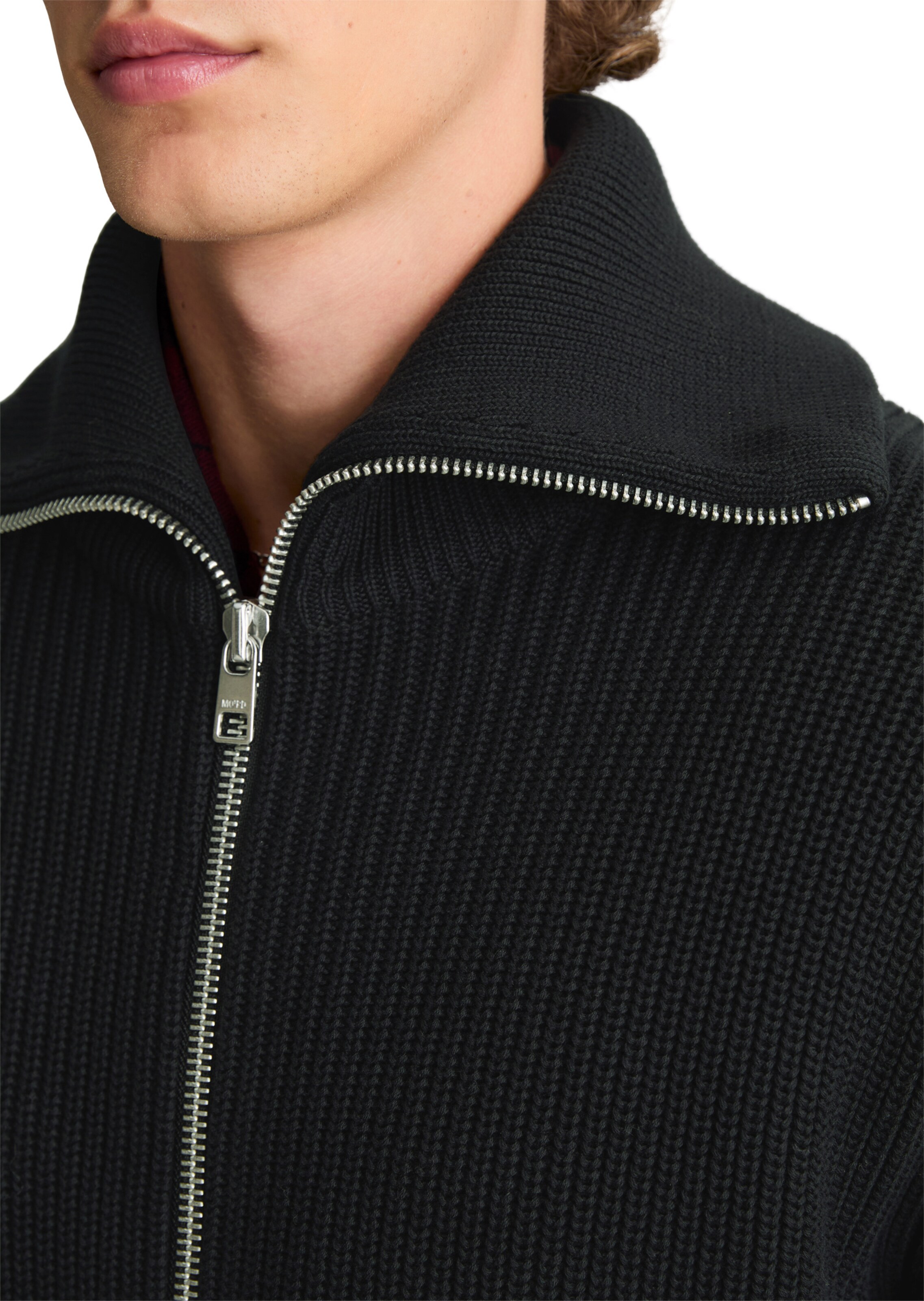 Vestes en maille Marc O'Polo DENIM en noir : devant