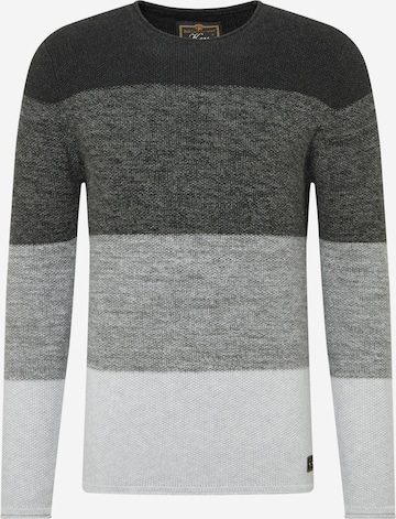 Key Largo Pullover 'JOGI' in Grau: predná strana