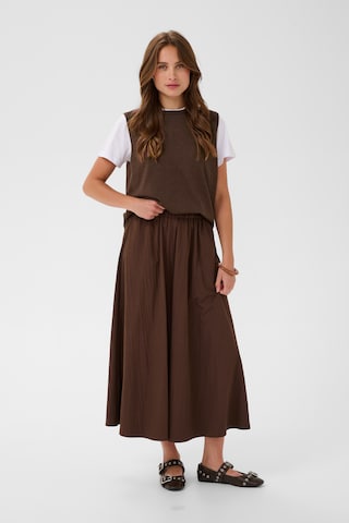 SAINT TROPEZ Sweter 'Mila' w kolorze brązowy