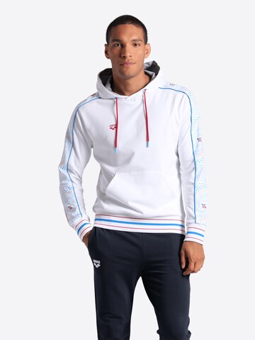 ARENA - Sudadera 'FIREFLOW' en blanco: frente